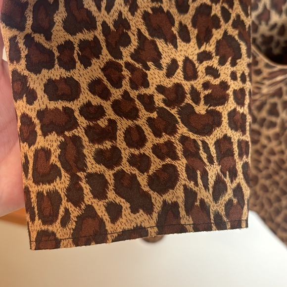 🆕 ALLISON DALEY Microfiber Animal Print Overcoat - Picture 6 of 15